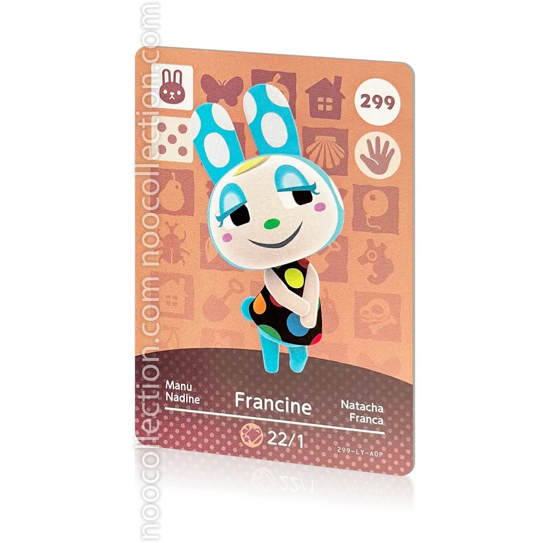 Nuova carta amiibo Animal Crossing 299 Francois Nuova carta amiibo Animal Crossing 299 Francois