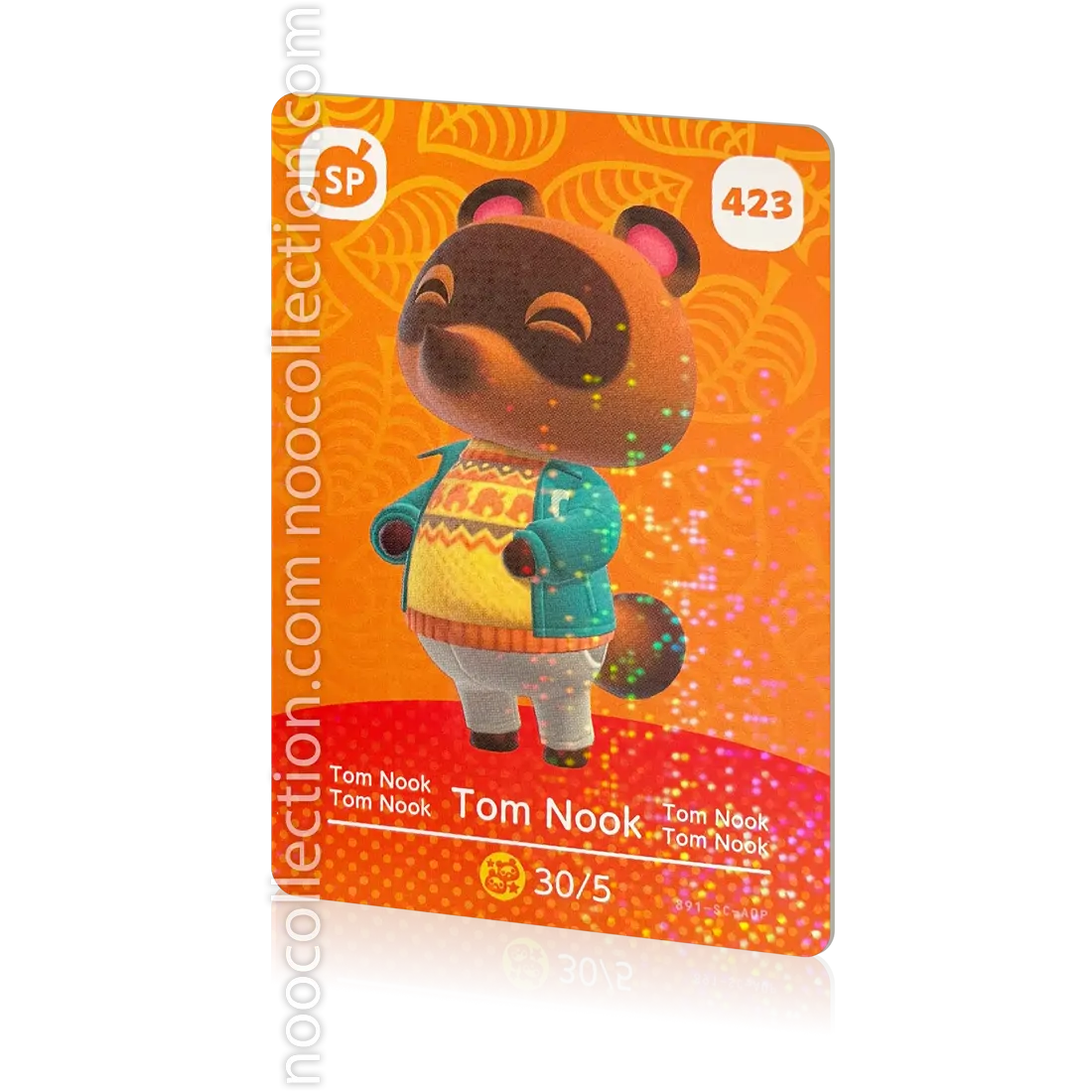 Carte Amiibo Animal Crossing – Tom Nook Holo N°423 – Série 5 – Near Mint