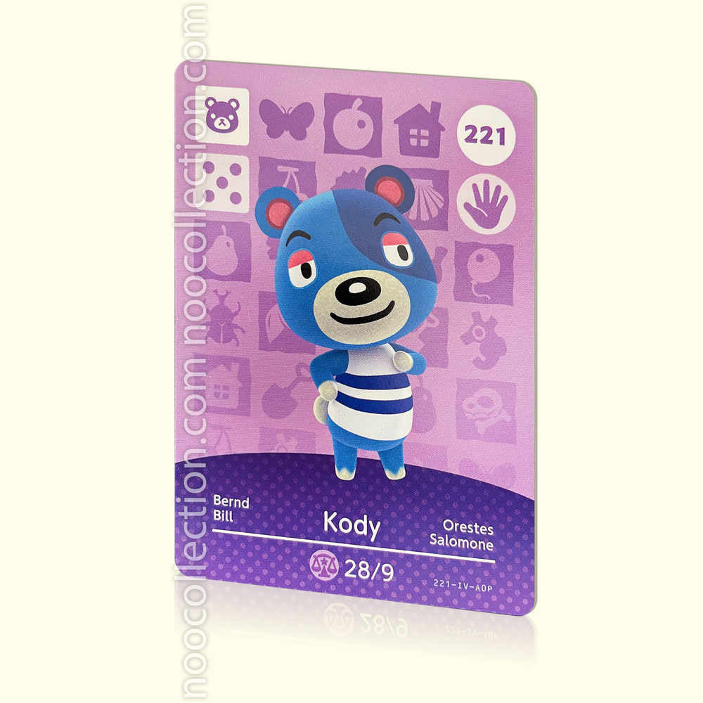 Carte amiibo animal crossing bill 221