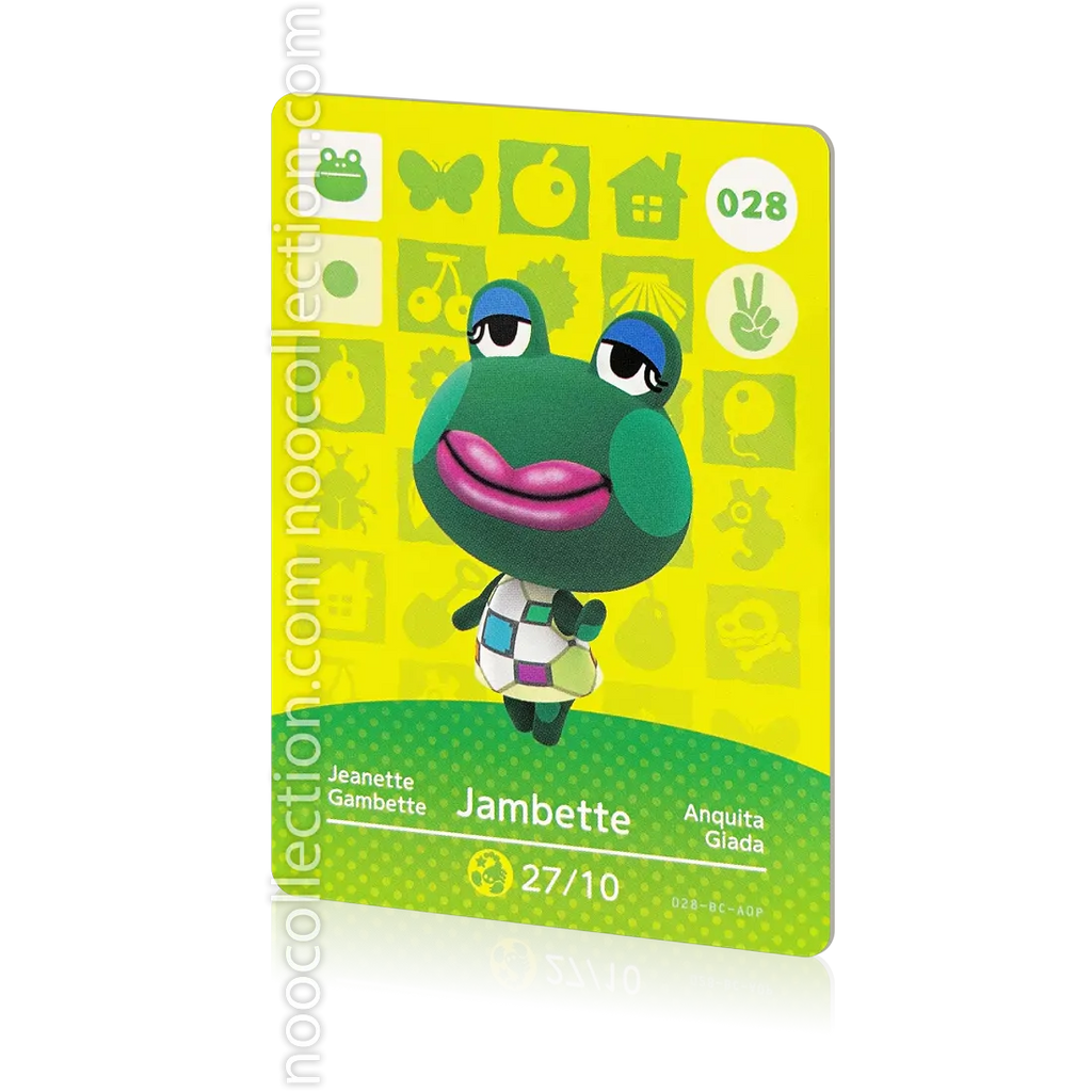 Carta Amiibo Animal Crossing Serie 1 Jambette 028 Italia - Foto 3
