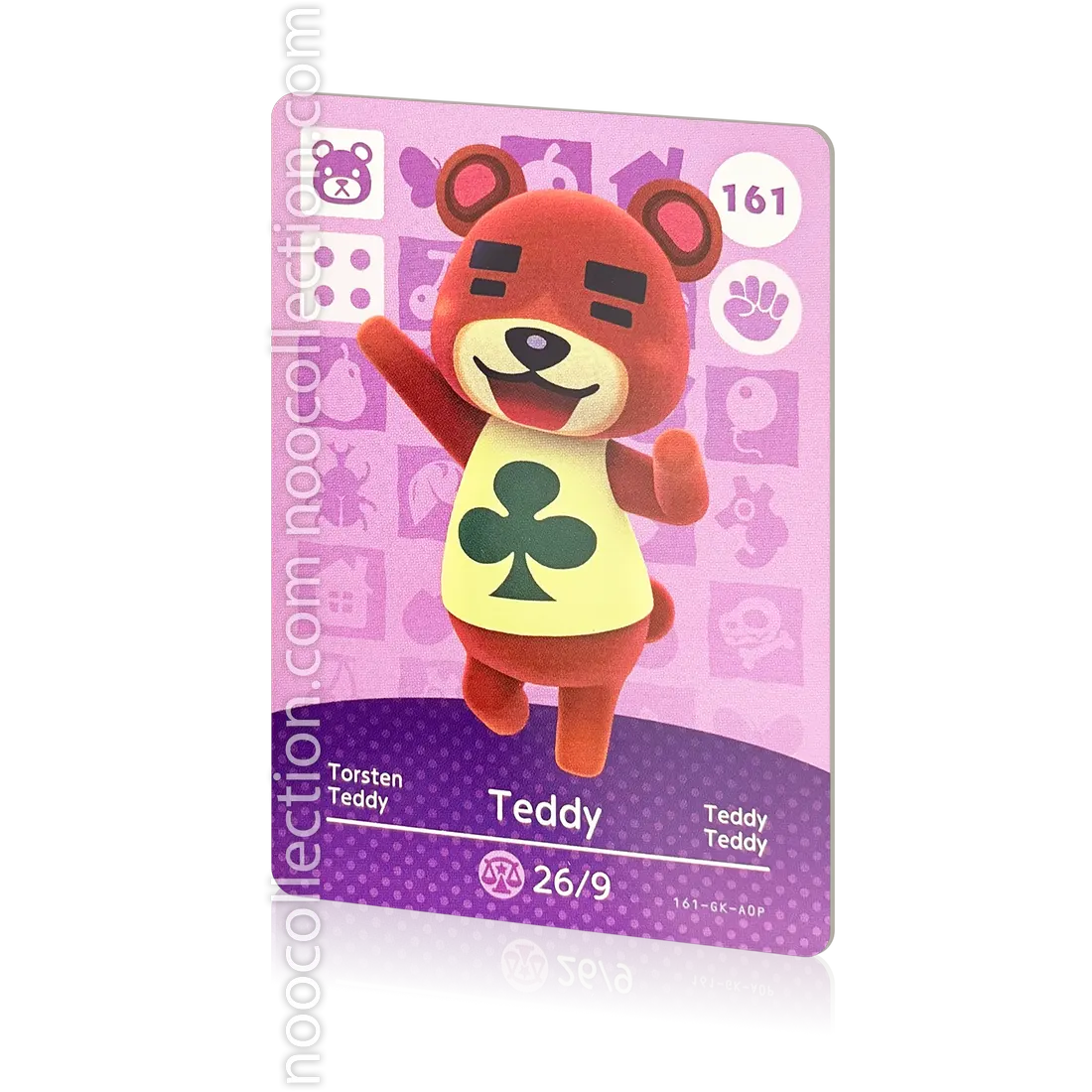 Teddy # 161 Animal Crossing Amiibo Card AUTHENTIC Series 2 NEW NEVER SCANNED
